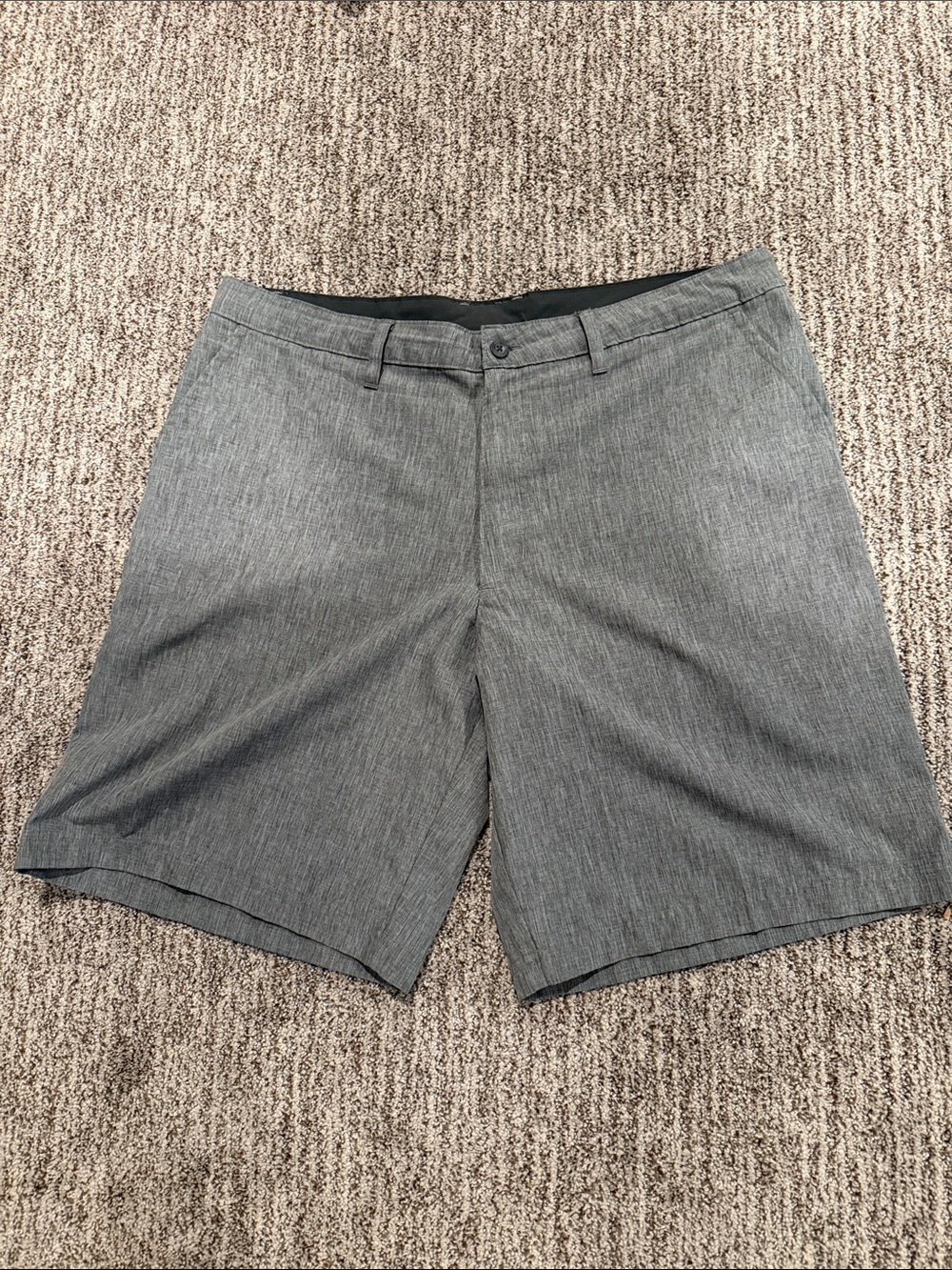 Champion Men's Heather Gray Flat-Front Performance Shorts